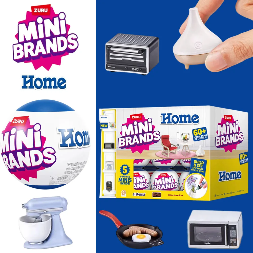 Kids Toys Kitchen - ZURU Mini Brands Home Series 60+