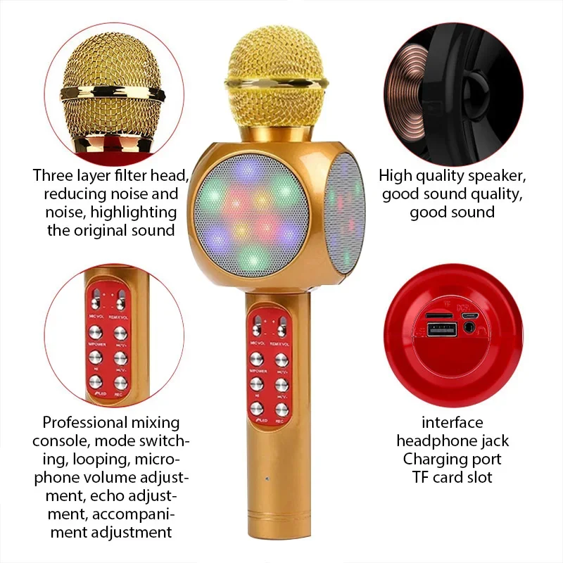 WS1816 Wireless Children Karao - Kids Microphone Karaoke review and price