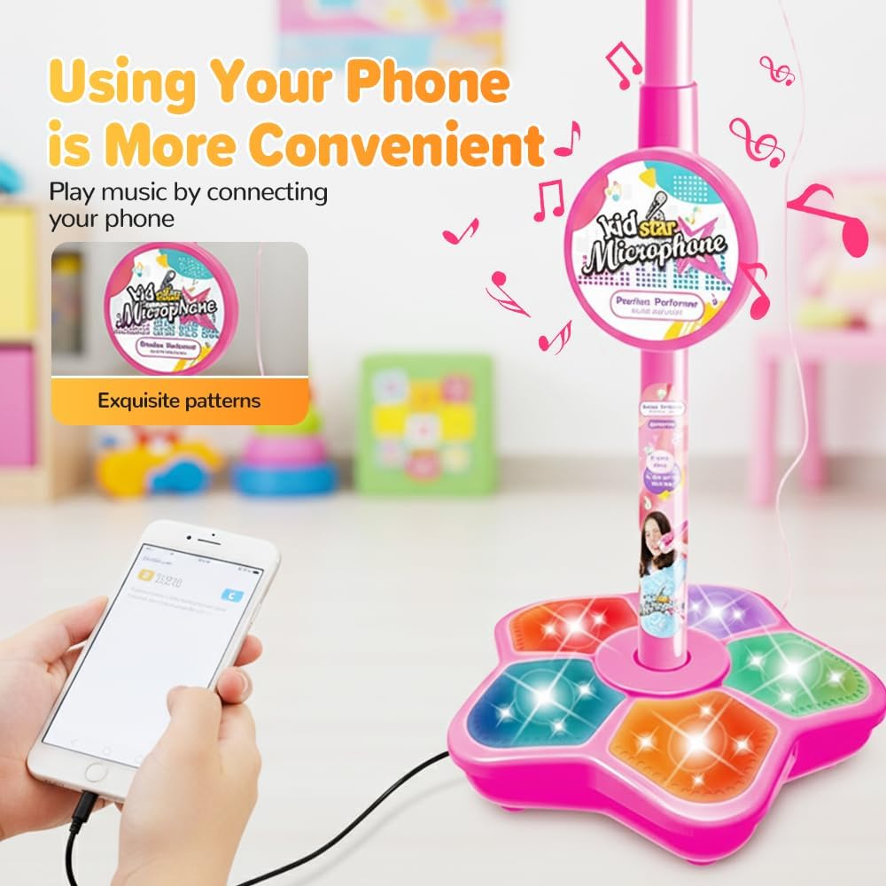 Kids Microphone Stand Toy Port - Kids Microphone Karaoke review and price