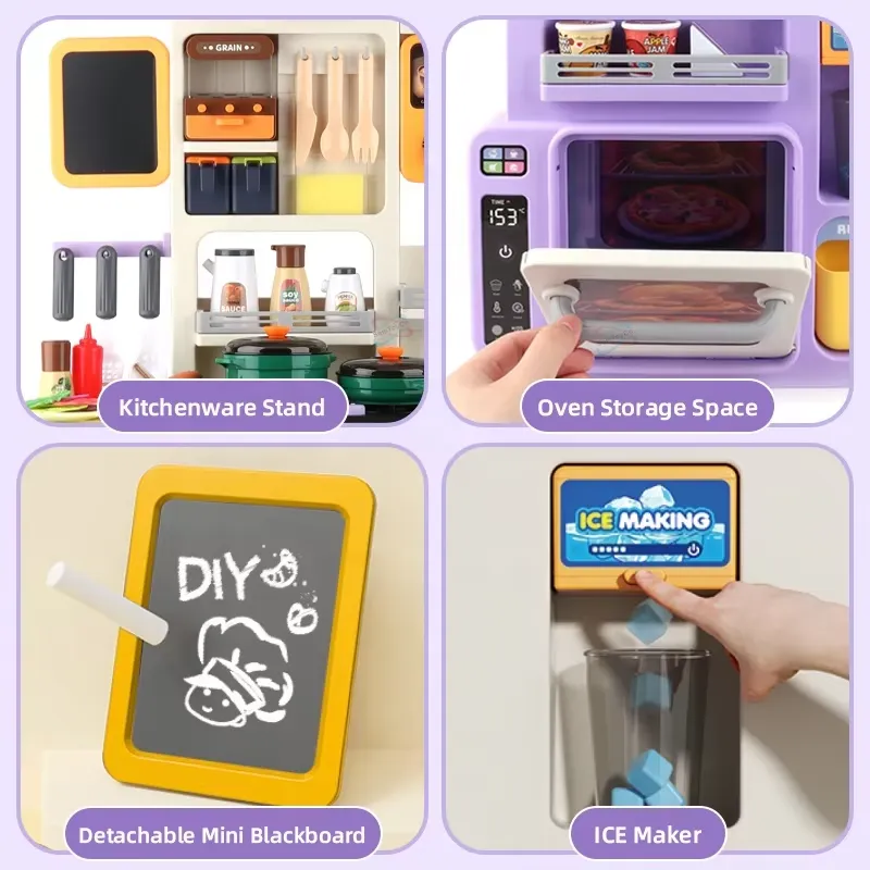 90cm Large Pretend Play Kitche - Kids Toys Kitchen review and price