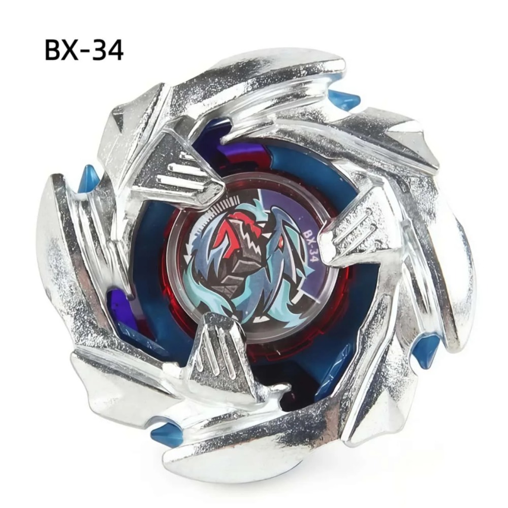 BX-34 Silver Blue Cobalt Drago - Spin Top Gyro Toy review and price