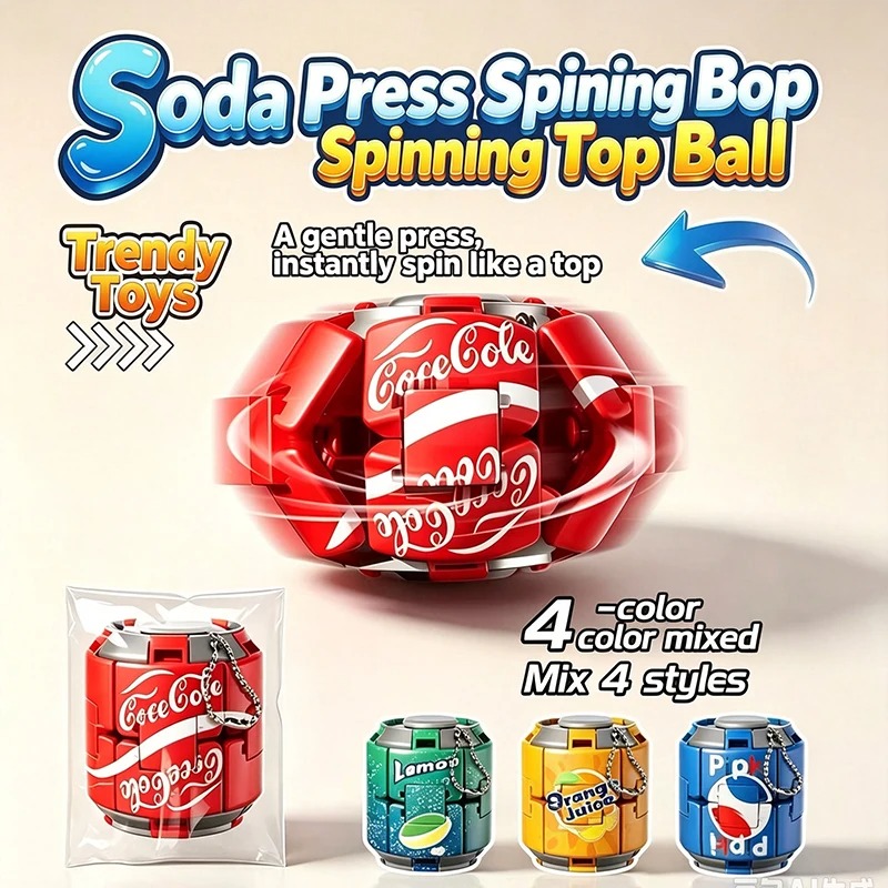 Soda Can Press Spinning Top Fi - Spin Top Gyro Toy review and price
