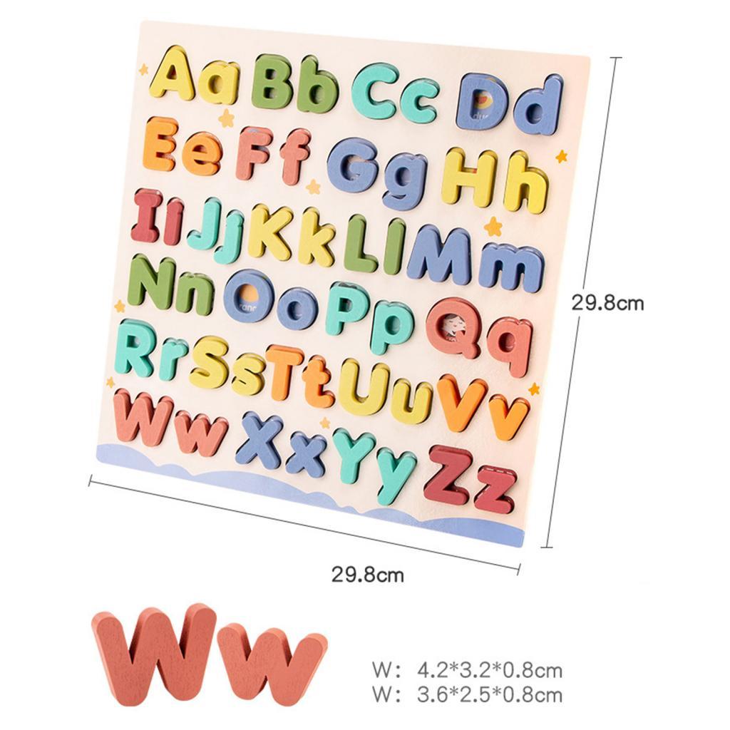 Wooden Alphabet Puzzle Toy for - Kids Toys Cartoon Images review and price