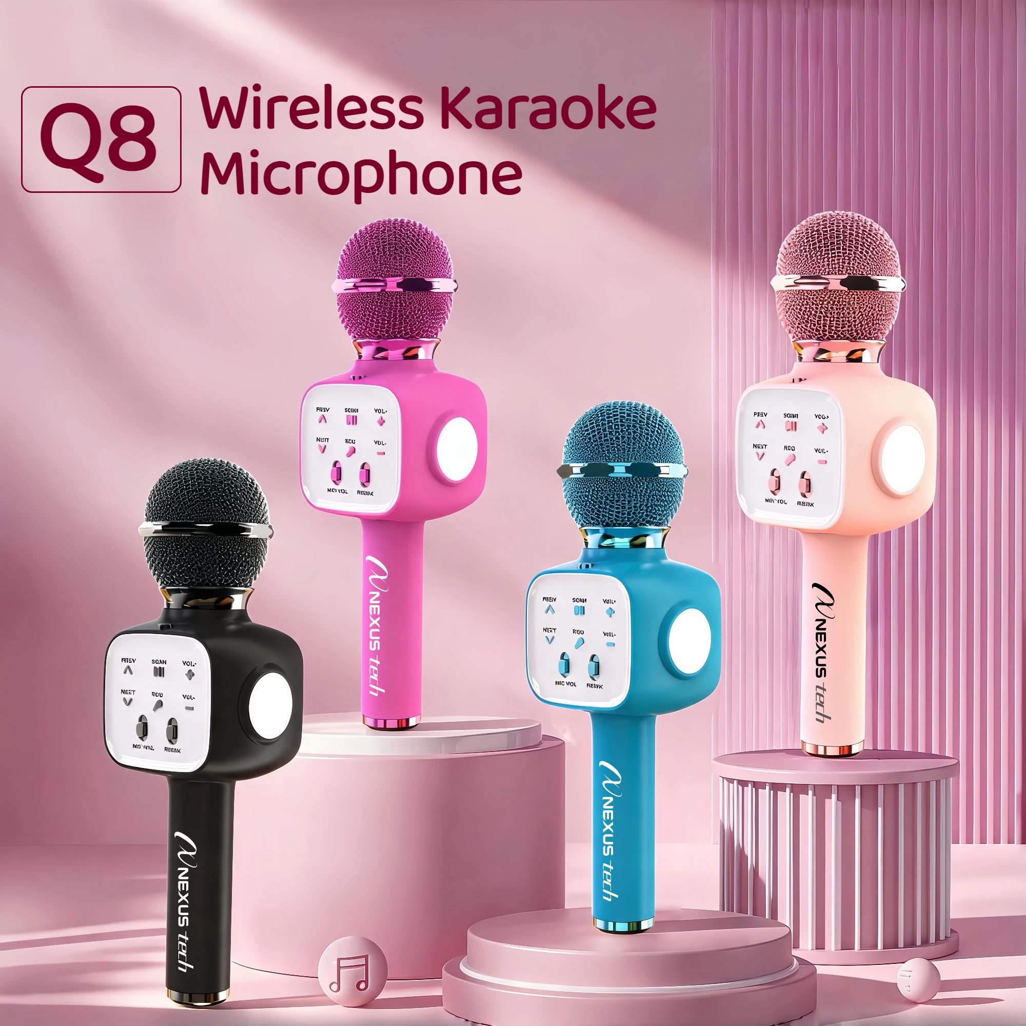 Wireless Bluetooth 5.2 Karaoke - Kids Microphone Karaoke review and price