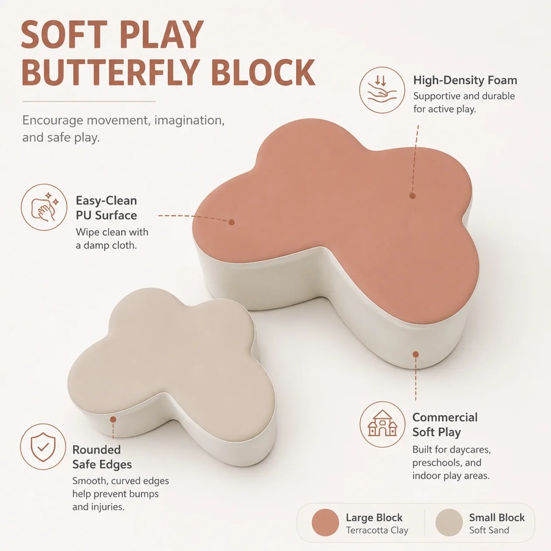 Soft Play Butterfly Shape Bloc - Kids Toys Rental review and price