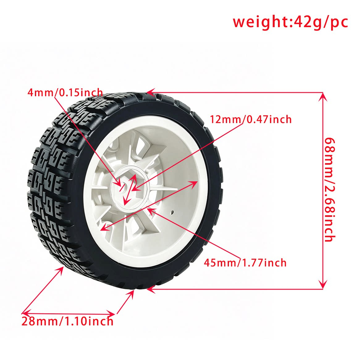 1/10 RC Rally Car 4Pcs 68mm Gr - Tamiya Model Rc Car review and price