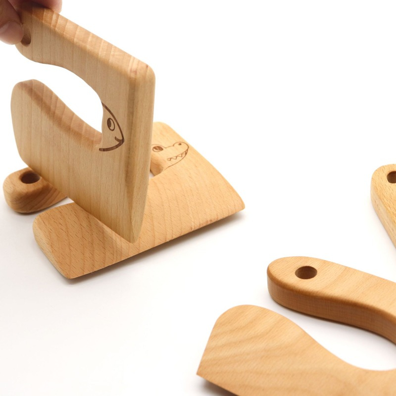 Wooden Kids Knife Cooking Toys - Kids Toys Kitchen review and price