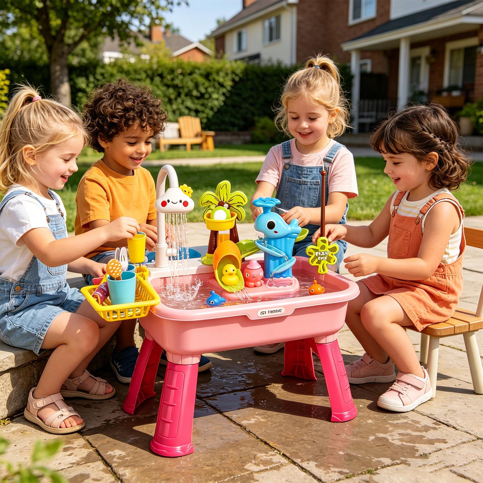 Kids Electric Play Sink with R - Kids Toys Kitchen review and price