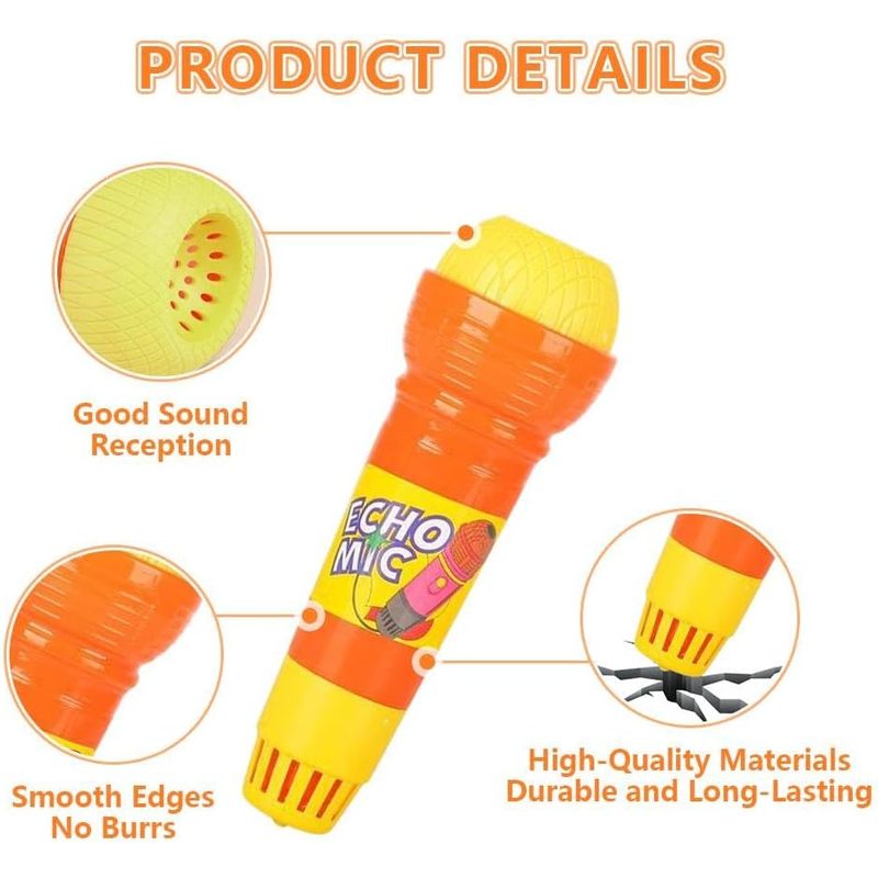 2Pcs Echo Microphone, Battery- - Kids Microphone Karaoke review and price